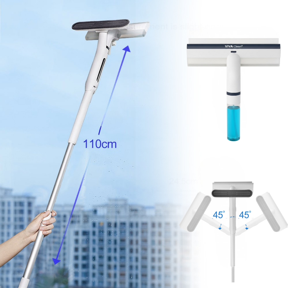 VIVAClean streak-free squeegee with extendable handle