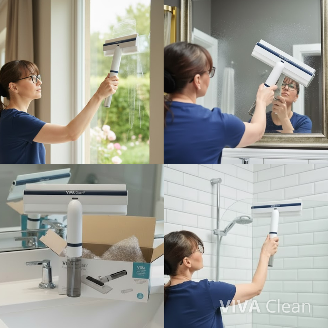 The VIVAClean Squeegee V2 4-in-1 tool